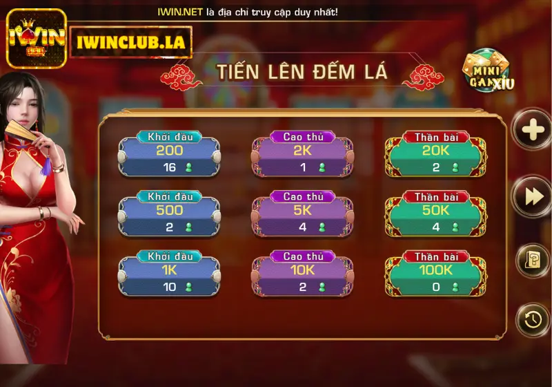 Cùng IWIN CLUB trải nghiệm game bài Tiến Lên Miền Nam Đẳng Cấp 5 Tiến lên miền nam iwin club