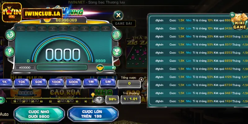 Game Lớn Nhỏ iWin Club - Chơi game đổi thưởng online cực chất 2 Lớn Nhỏ IWIN CLUB